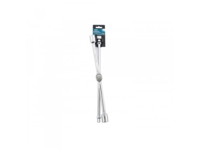 Ключ-крест баллонный, складной 17,19,21mm и 1/2", 406мм, хромир.//Gross