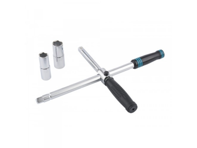 Ключ-крест баллонный, складной с изменяющимся рычагом,17mm, 19mm, 21mm, 23mm, CrV, хромир.//Gross от GROSS Ключ-крест баллонный, складной с изменяющимся рычагом,17mm, 19mm, 21mm, 23mm, CrV, хромир.//Gross