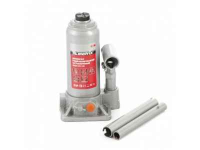 Домкрат гидравлический бутылочный, 3 т, h подъема 178-343 мм Matrix от MATRIX Домкрат гидравлический бутылочный, 3 т, h подъема 178-343 мм Matrix