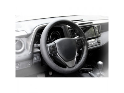 Оплетка, перфорированная кожа, черная, 37-39 см/М от KRAFT Оплетка, перфорированная кожа, черная, 37-39 см/М