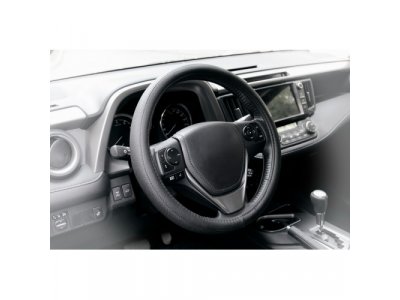 Оплетка гладкая+перфор. иск. кожа, черная, 37-39 см/М от KRAFT Оплетка гладкая+перфор. иск. кожа, черная, 37-39 см/М