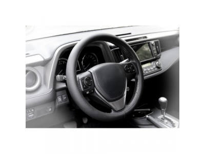 Оплетка гладкая иск. кожа, черная, 37-39 см/М от KRAFT Оплетка гладкая иск. кожа, черная, 37-39 см/М