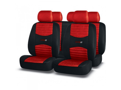 Чехлы "Premier" CARBON SRS AIRBAG полиэстер (Черно/Красный) от Premier Чехлы "Premier" CARBON SRS AIRBAG полиэстер (Черно/Красный)