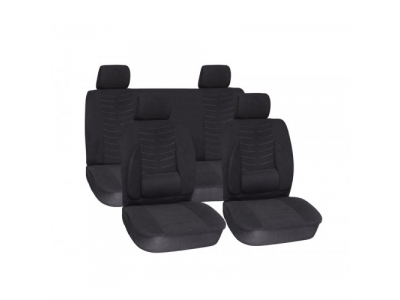 Чехлы на автомобильные сиденья анатомические 10 предметов черные