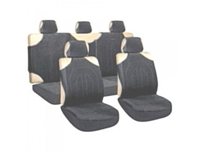 Авточехлы "майки" черные с молнией от AVG Авточехлы "майки" черные с молнией