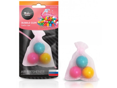 Ароматизатор Шарики в мешочке бабл гам от Airline Ароматизатор Шарики в мешочке бабл гам
