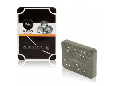 Ароматизатор под сиденье гелевый мини "Тайга" черный лед (AFSI138)