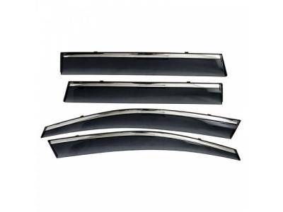 Комплект накладных дефлекторов VOLVO XС90 2002- хром injection "SVS" от SVS Комплект накладных дефлекторов VOLVO XС90 2002- хром injection "SVS"