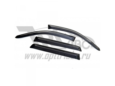 Дефлекторы боковых окон Kia Mohave (2008-) (4шт.) (темн.)