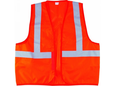 Жилет сигнальный, оранжевый, размер XXL// СИБРТЕХ