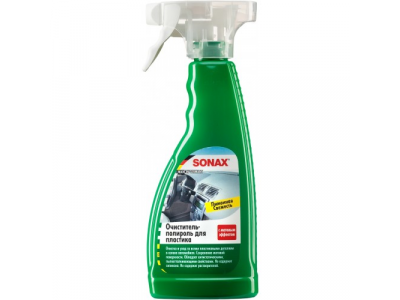 Очиститель-полироль для пластика тригер "Матовый эффект Лимон", 500 мл от SONAX Очиститель-полироль для пластика тригер "Матовый эффект Лимон", 500 мл