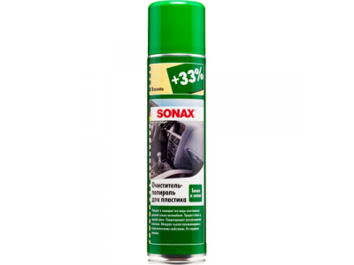 Очиститель-полироль для пластика аэрозоль "Глянцевый эффект Ваниль", 400 мл от SONAX Очиститель-полироль для пластика аэрозоль "Глянцевый эффект Ваниль", 400 мл