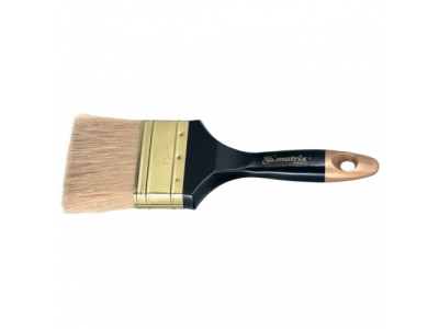 Кисть плоская "Профи" 4", натуральная щетина, пластмассовая ручка MATRIX