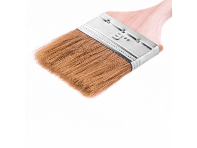 Кисть плоская "Стандарт" 3", натуральная щетина, деревянная ручка Mtx