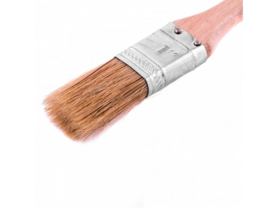 Кисть плоская "Стандарт" 1, натуральная щетина, деревянная ручка Mtx