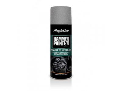 Краска по металлу (молотковая) серебряный (265г), ML4003 MagicLine от MAGICLINE Краска по металлу (молотковая) серебряный (265г), ML4003 MagicLine