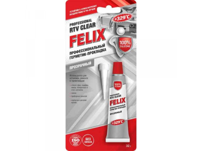 Герметик-прокладка профессиональный FELIX (прозрачный) 32г