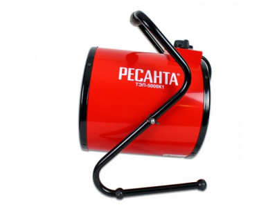 Тепловая электрическая пушка ТЭП-5000К1 (круглая) Ресанта от Ресанта Тепловая электрическая пушка ТЭП-5000К1 (круглая) Ресанта