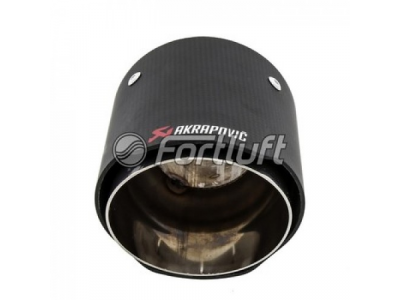 Fortluft Карбоновая насадка Akrapovic Style 100мм MT134 от Fortluft Fortluft Карбоновая насадка Akrapovic Style 100мм MT134