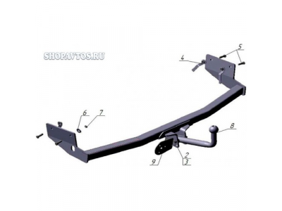 Фаркоп на Ford Focus I универсал 1998-2004гг. от AvtoS Фаркоп на Ford Focus I универсал 1998-2004гг.