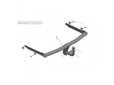 Фаркоп на Ford C-Max минивэн 2003-2010гг. от AvtoS Фаркоп на Ford C-Max минивэн 2003-2010гг.