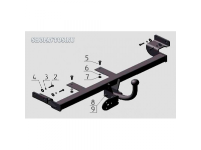 Фаркоп на Volkswagen Pointer хэтчбек 2004г.-по н.в.
