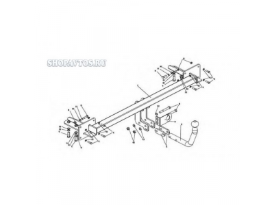 Фаркоп на Hyundai Sonata NF седан 2005-2011гг.