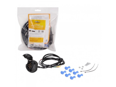 Проводка фаркопа с розеткой 7 контактов 1,5м универсальная