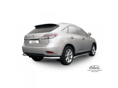 Защита заднего бампера "уголки" Arbori d76 LEXUS RX-350/RX-270 2012-