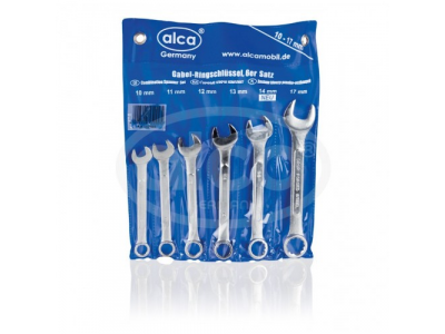 Комплект комбинированных гаечных ключей 6 шт. (10-11-12-13-14-17 мм) от ALCA Комплект комбинированных гаечных ключей 6 шт. (10-11-12-13-14-17 мм)