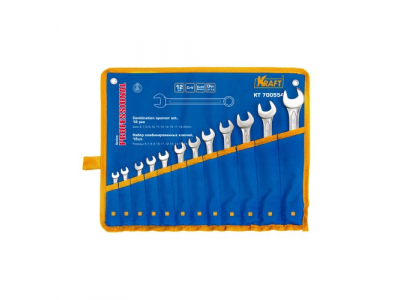 Ключ комбинированный набор 12шт:6-14,17,19,22мм (сумка) от KRAFT Ключ комбинированный набор 12шт:6-14,17,19,22мм (сумка)