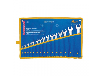 Ключ комбинированный набор 15шт: 6-17,19,22,24мм (сумка) от KRAFT Ключ комбинированный набор 15шт: 6-17,19,22,24мм (сумка)