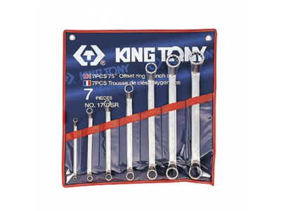 Набор накидных ключей, 1/4"-9/8", 7 предметов, KING TONY от KING TONY Набор накидных ключей, 1/4"-9/8", 7 предметов, KING TONY