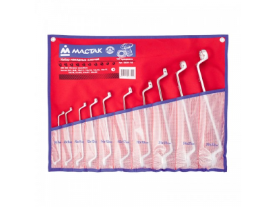 Набор накидных ключей, 6-32 мм, 10 предметов, МАСТАК от МАСТАК Набор накидных ключей, 6-32 мм, 10 предметов, МАСТАК
