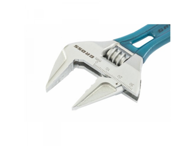 Ключ разводной, 200 мм,CrV, укороченная ручка //GROSS