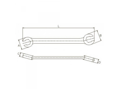 Ключ разрезной 5/8" x 11/16" от LICOTA Ключ разрезной 5/8" x 11/16"