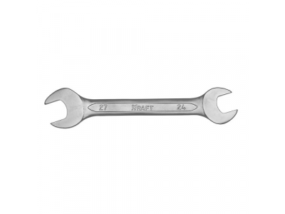 Ключ рожковый 24*27мм (Cr-V; хол. штамп, холдер) от KRAFT Ключ рожковый 24*27мм (Cr-V; хол. штамп, холдер)