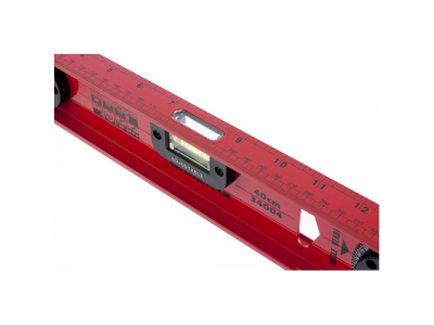 Уровень алюминиевый "Рельс", 400 мм, 3 глазка, усиленный// MATRIX