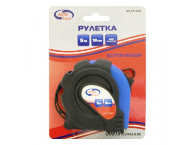 Рулетка обрезиненный корпус 5мх19мм