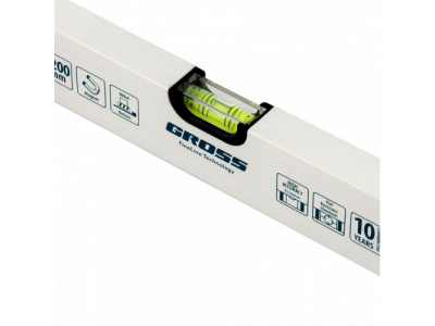 Уровень алюминиевый, 1200 мм, фрезерованный, 3 глазка, магнитный Gross