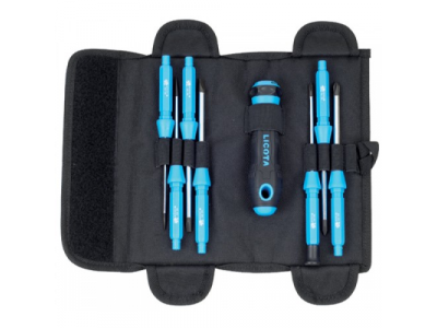 Набор отвертка со сменными вставками 7 в 1