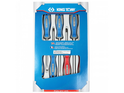 Набор отверток в коробке, 7 предметов, KING TONY от KING TONY Набор отверток в коробке, 7 предметов, KING TONY