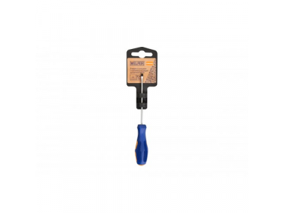 Отвертка шлицевая 3x100 (Cr-V; двухкомп. рукоятка) HELFER, шт