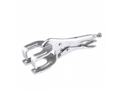 Зажим ручной, двойной, точечная фиксация, 225 мм Сибртех от СИБРТЕХ Зажим ручной, двойной, точечная фиксация, 225 мм Сибртех