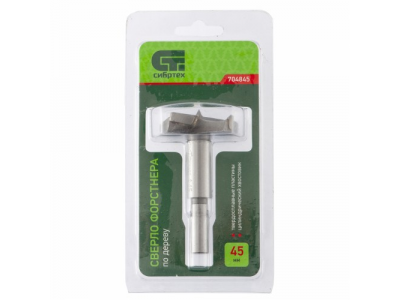 Сверло Форстнера по дереву, 45 мм., цилиндрический хвостовик СИБРТЕХ