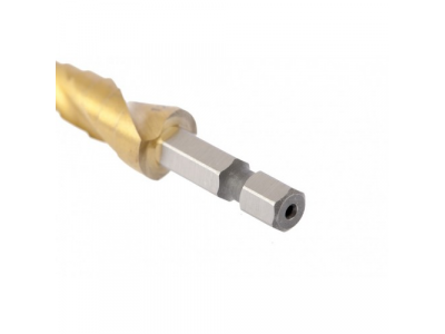 Сверло ступенчатое 4-5-6-7-8-9-10-11-12 мм, HSS, спиральный Профиль, шестигранный хвостовик Matrix