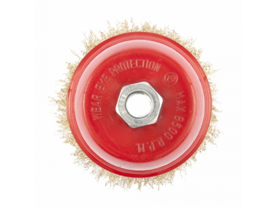 Щетка для УШМ, 150 мм, М14, "чашка", латунированная витая проволока// MATRIX от MATRIX Щетка для УШМ, 150 мм, М14, "чашка", латунированная витая проволока// MATRIX