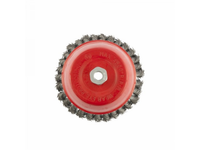 Щетка для УШМ, 150 мм, М14, "чашка", крученая проволока 0,8 мм// MTX