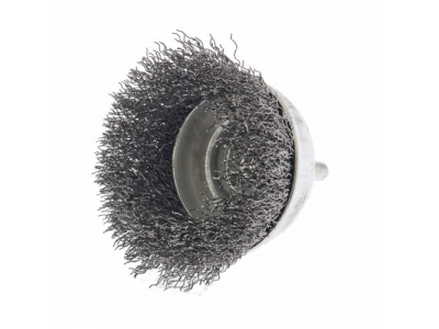Щетка для дрели, 75 мм, "чашка" со шпилькой, витая проволока СИБРТЕХ