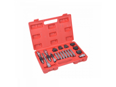 Съемник шкива генератора BOSCH (18 предметов, полный набор) TA-A1087 от AE&T Съемник шкива генератора BOSCH (18 предметов, полный набор) TA-A1087